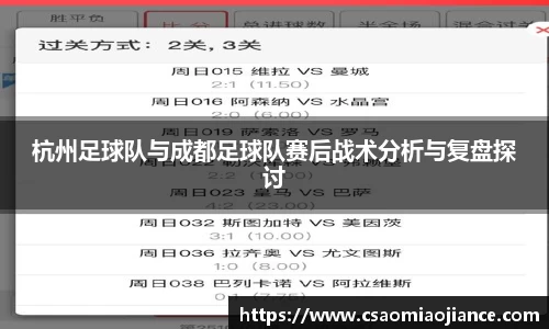 杭州足球队与成都足球队赛后战术分析与复盘探讨